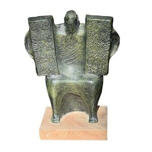 Giuseppe Macri 1969 Moses Ten Commandments Sculpture Religious Statue